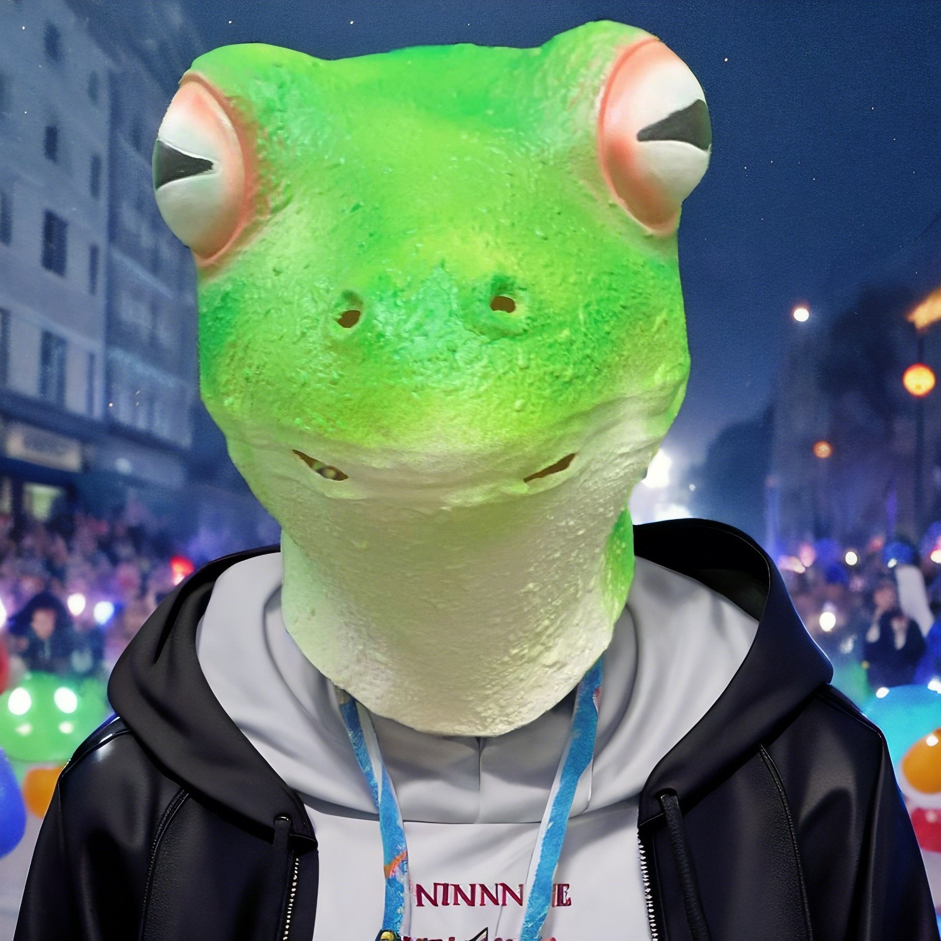 Frog Mask Halloween Latex Animal Headgear - Discount Halloween City