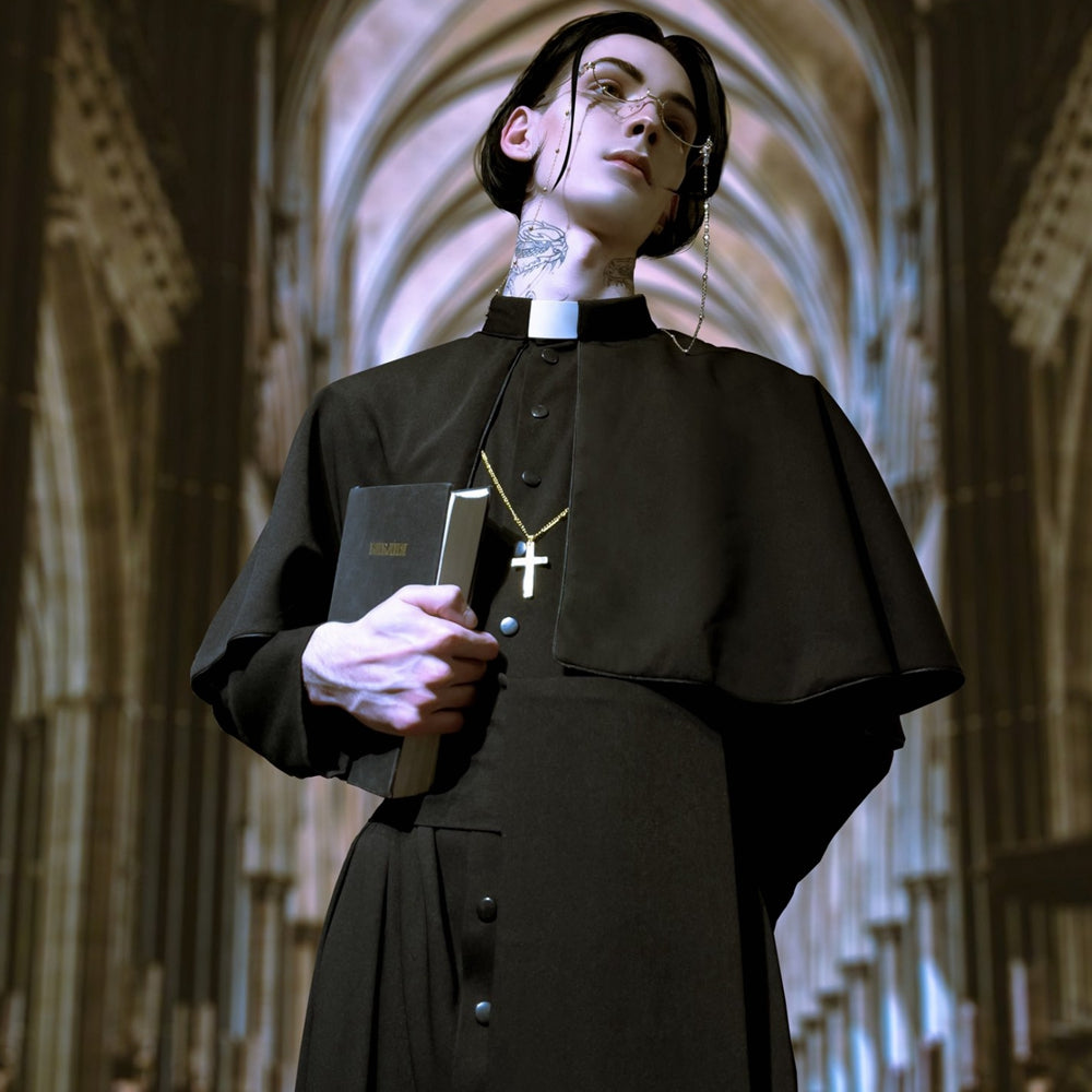 Halloween Theme Party Priest Cosplay Stage Costume - Discount Halloween City