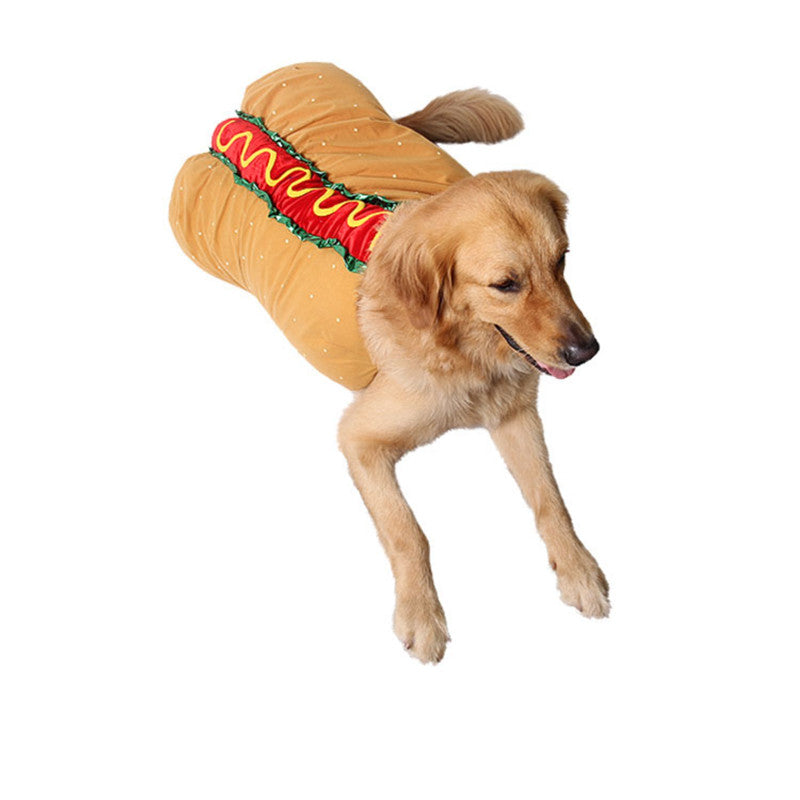 Halloween Pet Dog and Cat Costume Cute Hot Dog Sandwich - Discount Halloween City