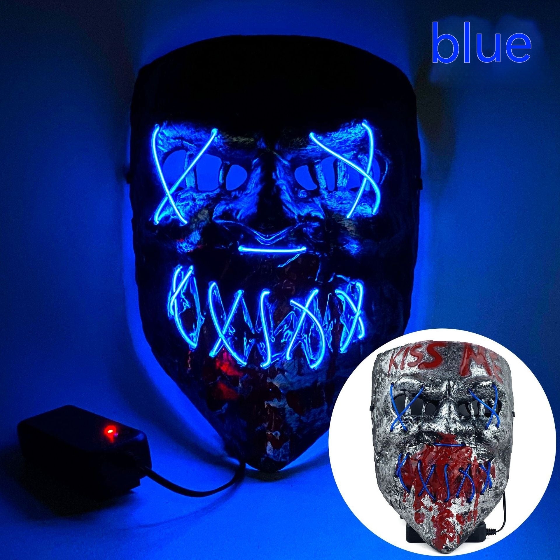 Cold LED Mask Halloween Horror Prop - Discount Halloween City