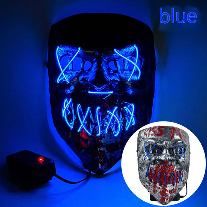 Cold LED Mask Halloween Horror Prop - Discount Halloween City