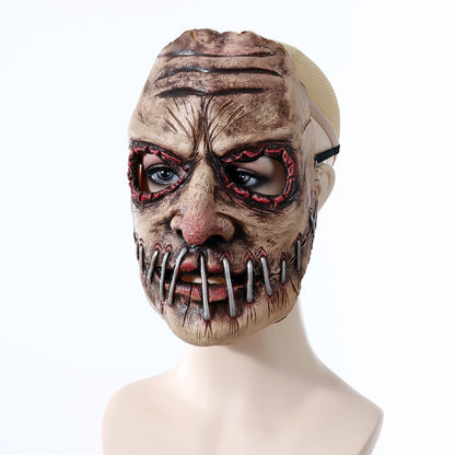 Halloween Party Big Mouth Nail Horror Mask Latex Headgear - Discount Halloween City