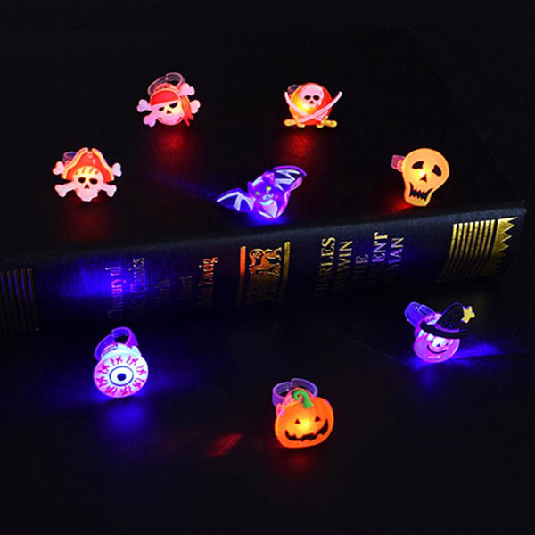 Halloween Decorations Glowing Brooch Ring - Discount Halloween City