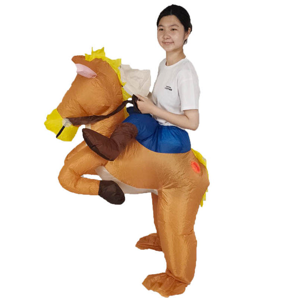 Active Horse Hippo Inflatable Clothing Halloween Funny Doll - Discount Halloween City