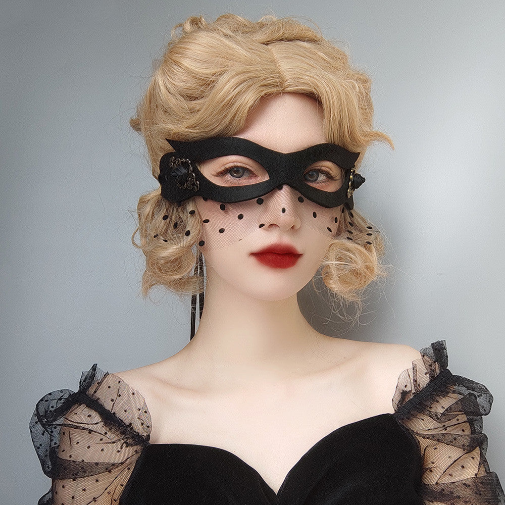 Halloween Masquerade Carnival Party Costume Props Half Face - Discount Halloween City