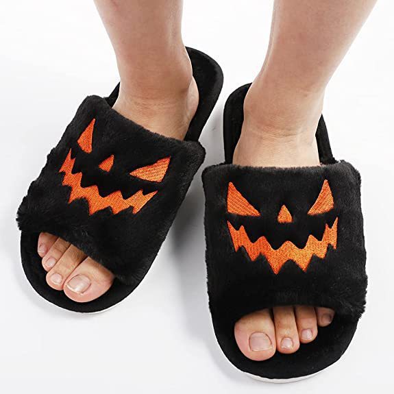 Halloween Shoes Winter Cute Warm Home Slippers Women's - Discount Halloween City