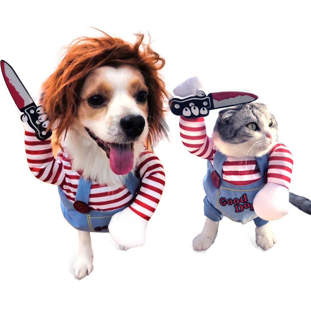 Halloween Cartoon Pet Cowboy Horseback Riding Costume Pet - Discount Halloween City
