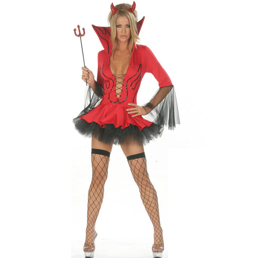 Men's Long Sleeve Demon Costume