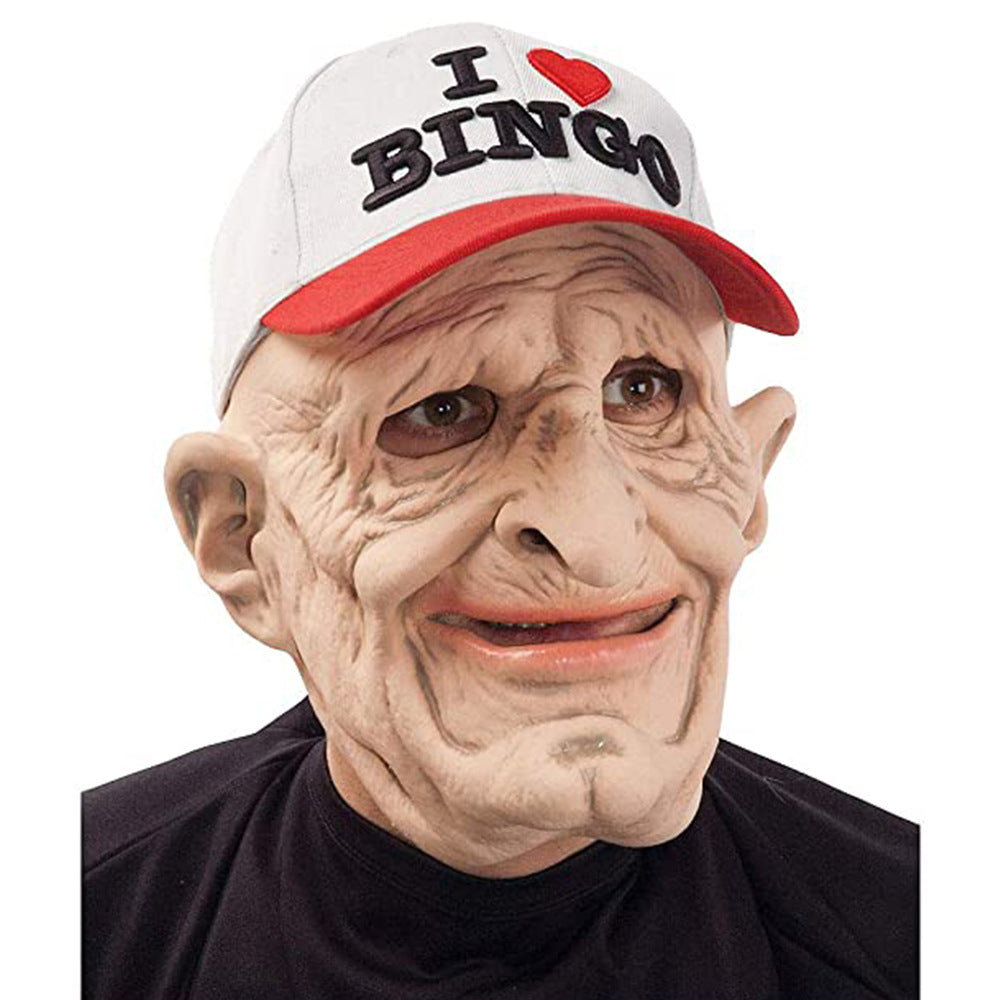 Halloween Granny Mask Latex Headgear Wig Mask - Discount Halloween City