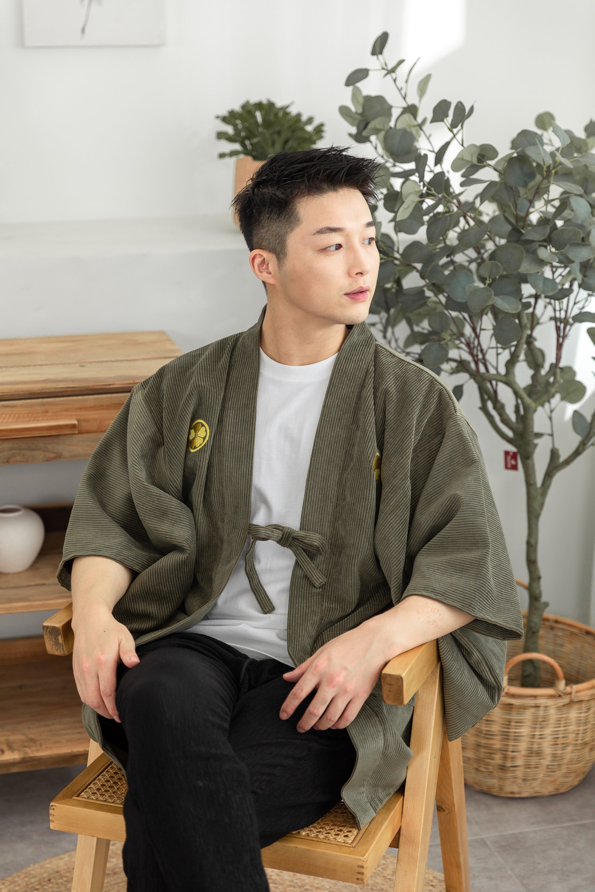 Men's Haori Japanese Kimono Jacket - Discount Halloween City