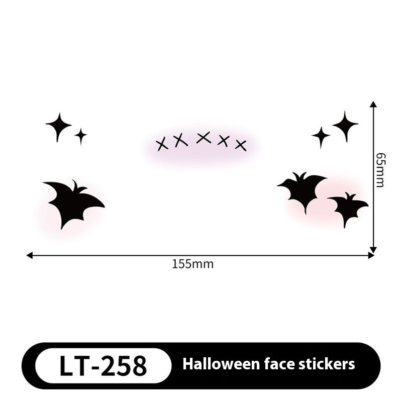 Halloween Makeup Stickers Dress Up Cute Painted - Discount Halloween City