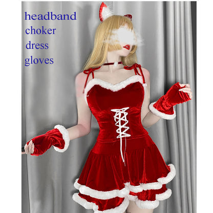 Halloween Costume Maid Uniform Temptation Sexy Little Wild | Hats | Gloves - Costumes