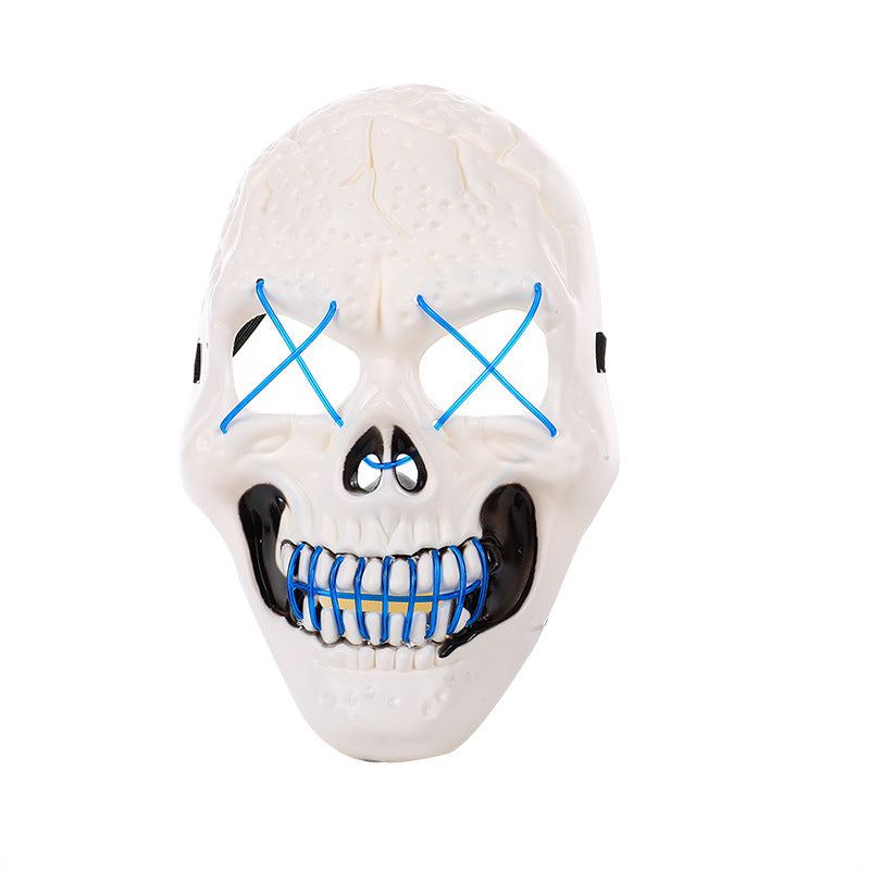 Halloween Skull Glowing Mask Bar Night Horror - Discount Halloween City