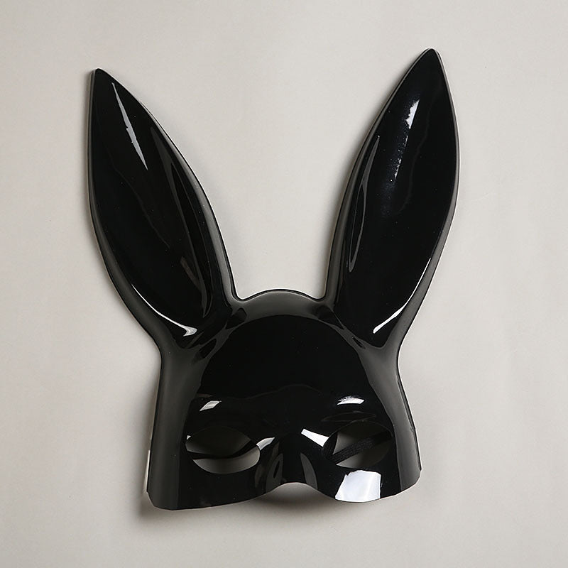 Party Decoration Halloween Bunny Girl Plush Mask - Discount Halloween City