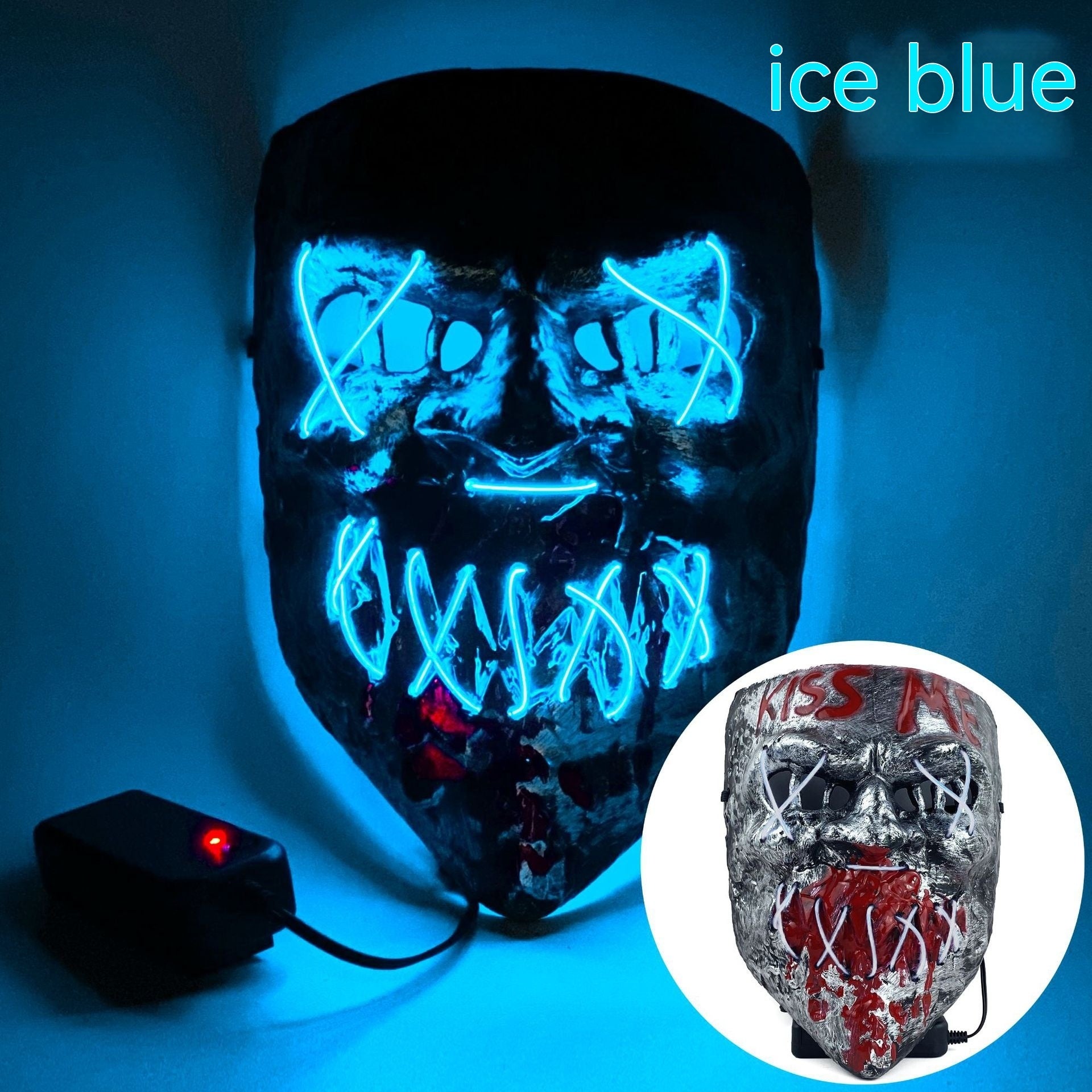 Cold LED Mask Halloween Horror Prop - Discount Halloween City