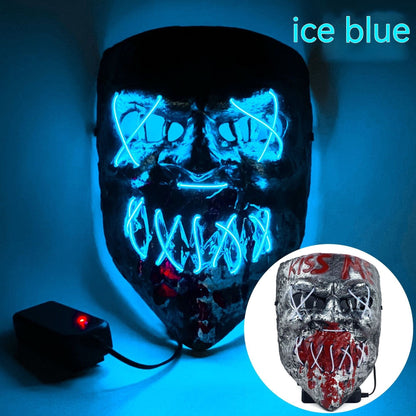 Cold LED Mask Halloween Horror Prop - Discount Halloween City