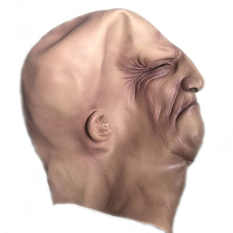 Halloween Funny Latex Full Headgear Old Man Mask | Masks - Accessories