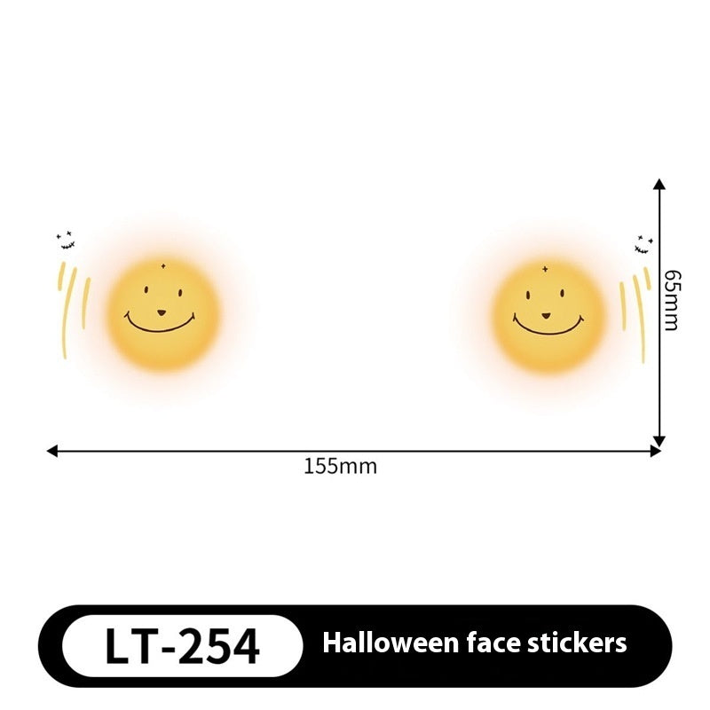 Halloween Makeup Stickers Dress Up Cute Painted - Discount Halloween City
