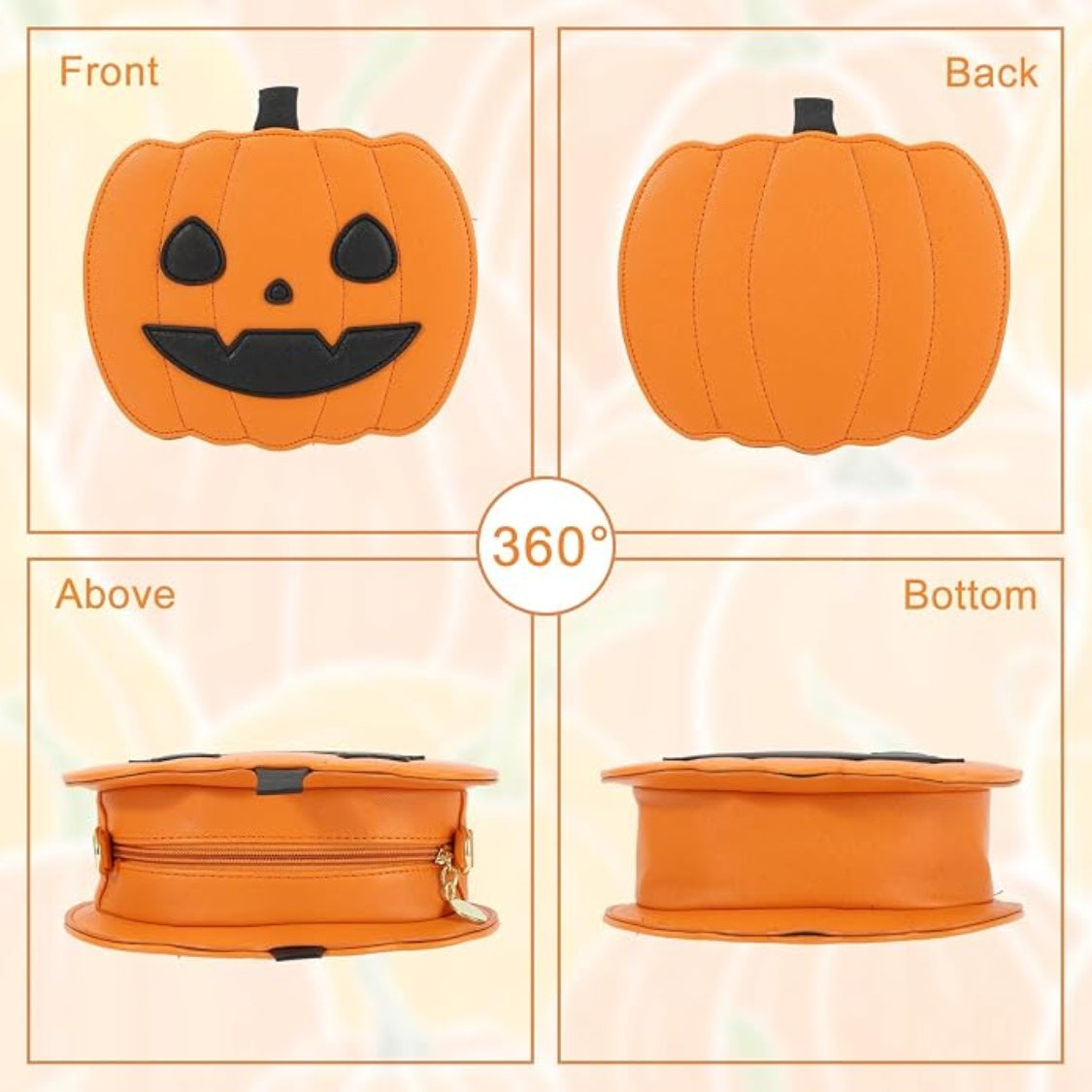 Novelty Pumpkin Purse Halloween Pumpkin Crossbody Bag - product image 4