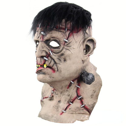 Fashion Personality Latex Hair Halloween Mask - Discount Halloween City