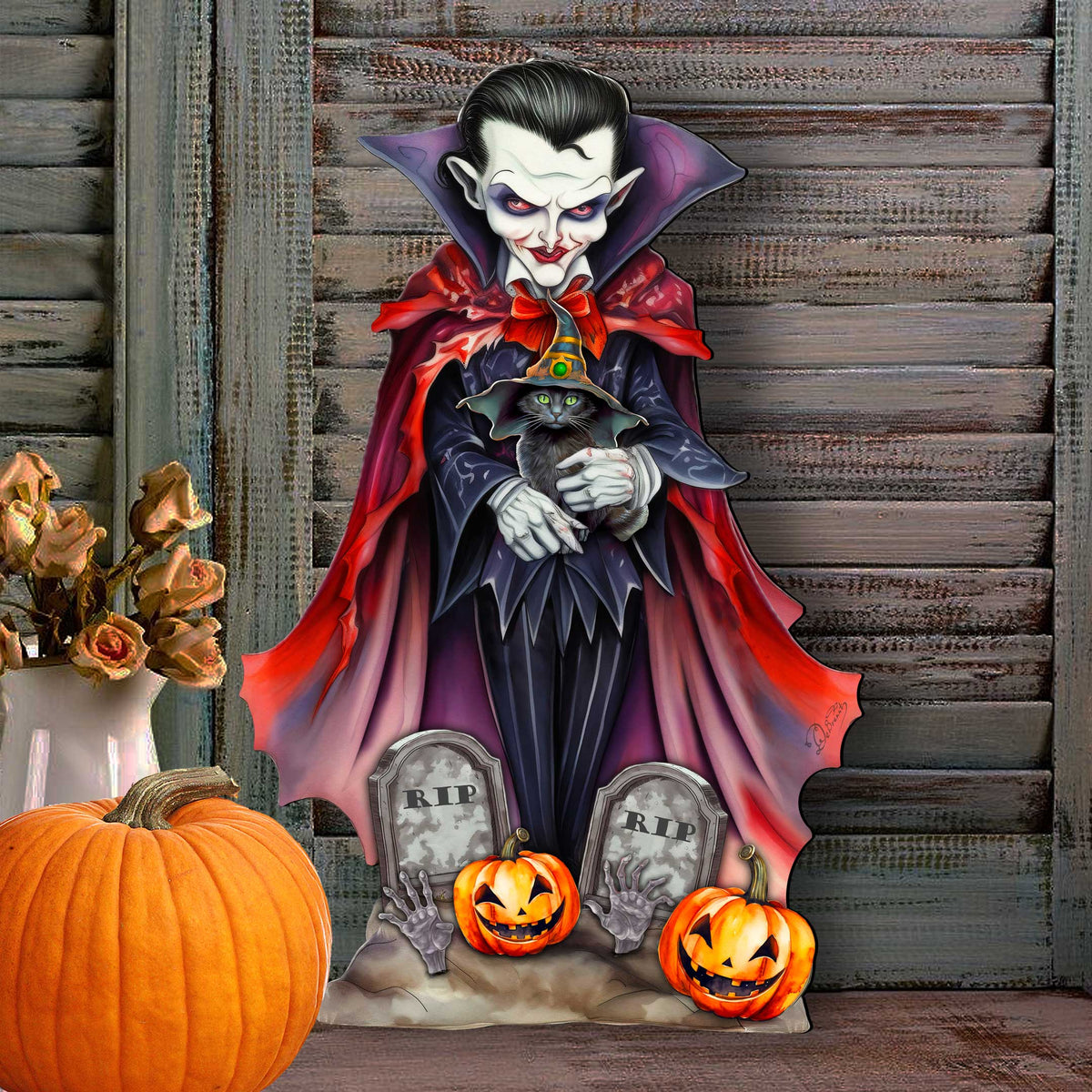 Dracula Door Hanger by G. Debrekht - Halloween Decor - 8652822H