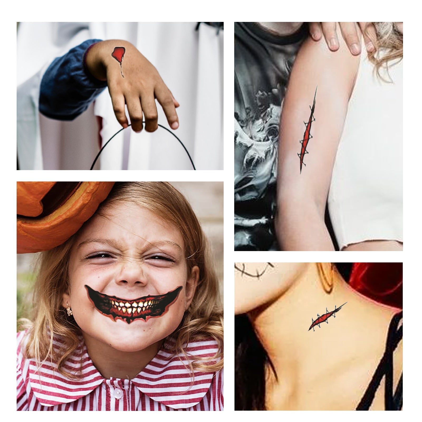 Halloween Horror Party Makeup Decoration Mouth Tattoo - product image 3
