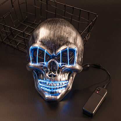LED Halloween Face Mask Luminous Skull Cold Light Masks | Masks | Outdoor Decor - Lighting & Fog
