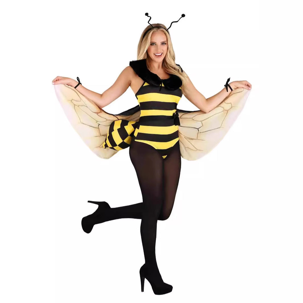 Women's Halloween Party Suit Bee Wings Costume - Discount Halloween City