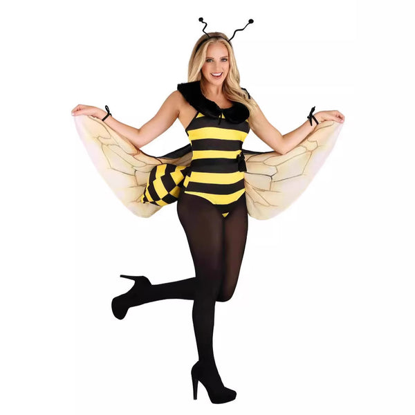 Women's Halloween Party Suit Bee Wings Costume - Discount Halloween City
