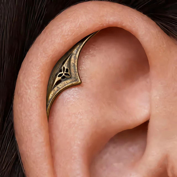 Horror Gothic Geometric Hollow-out Crescent-shaped