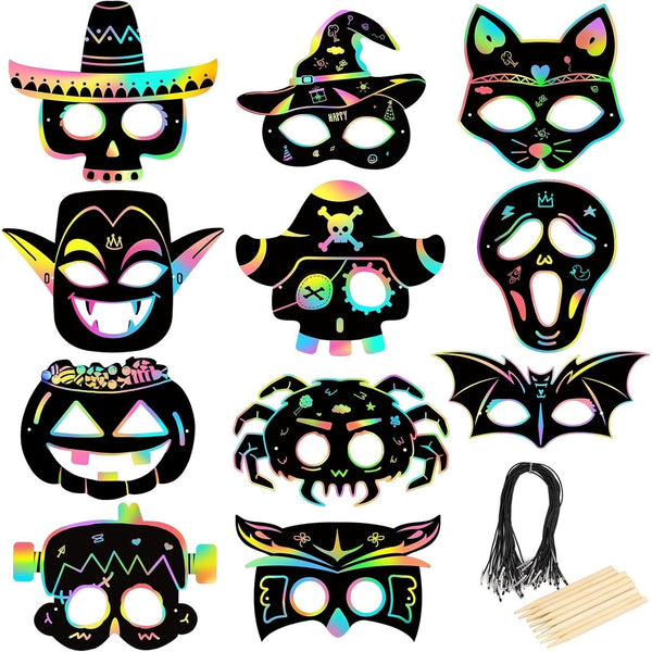 22 Scratch - Rainbow Scratch Art Scratch Mask