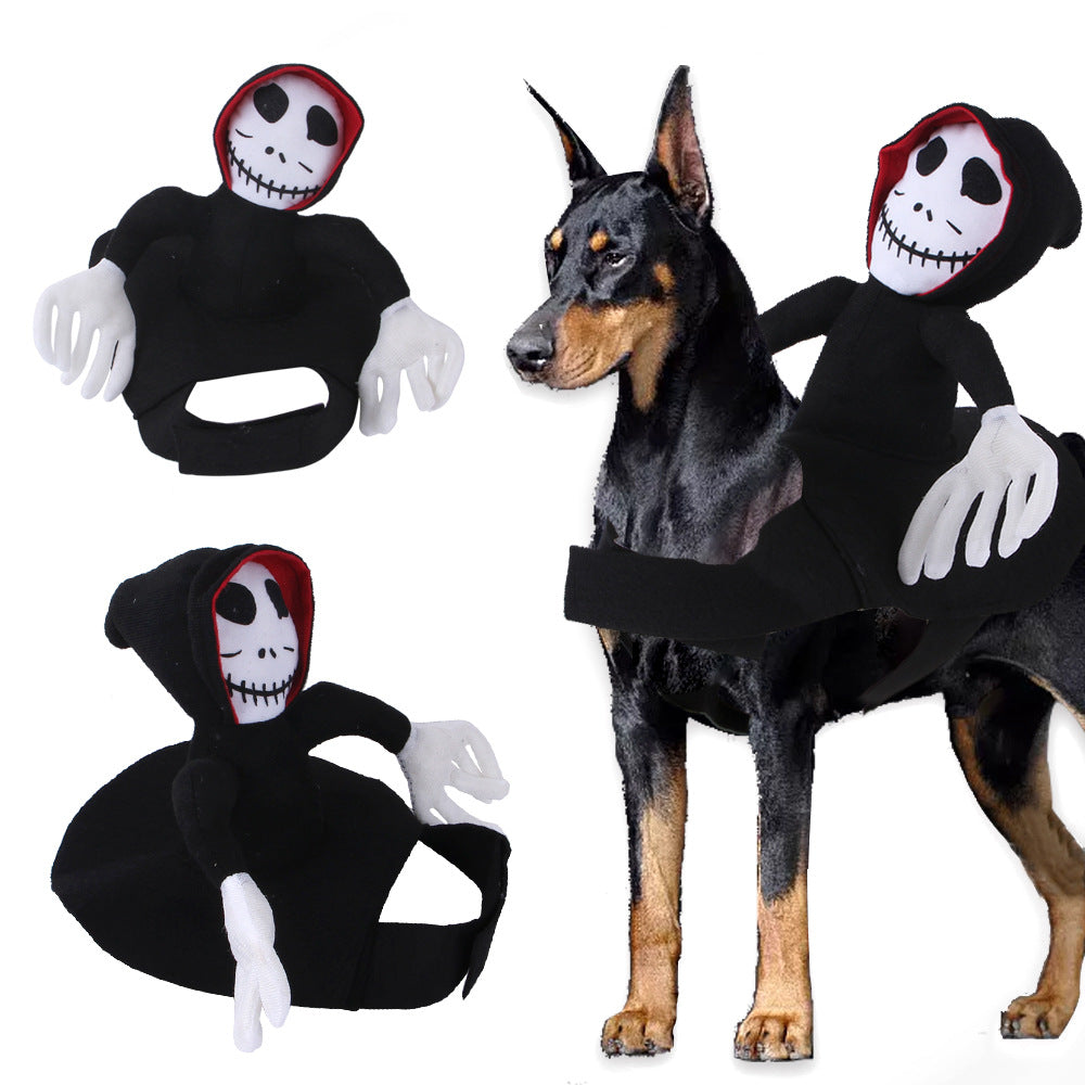 Halloween Cartoon Pet Cowboy Horseback Riding Costume Pet - Discount Halloween City