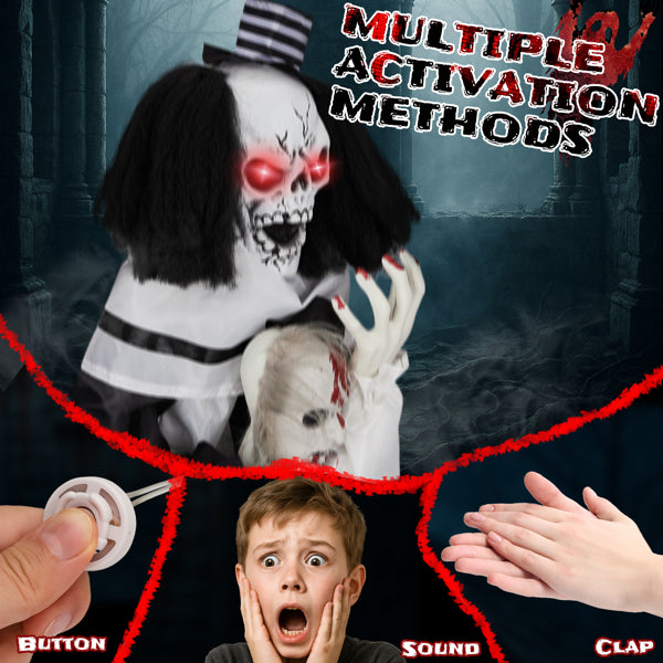 1.8ft Decoration Scary Clown - alternate view 9