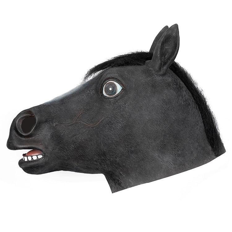 Halloween Latex Mask Animal Horse Head - Discount Halloween City