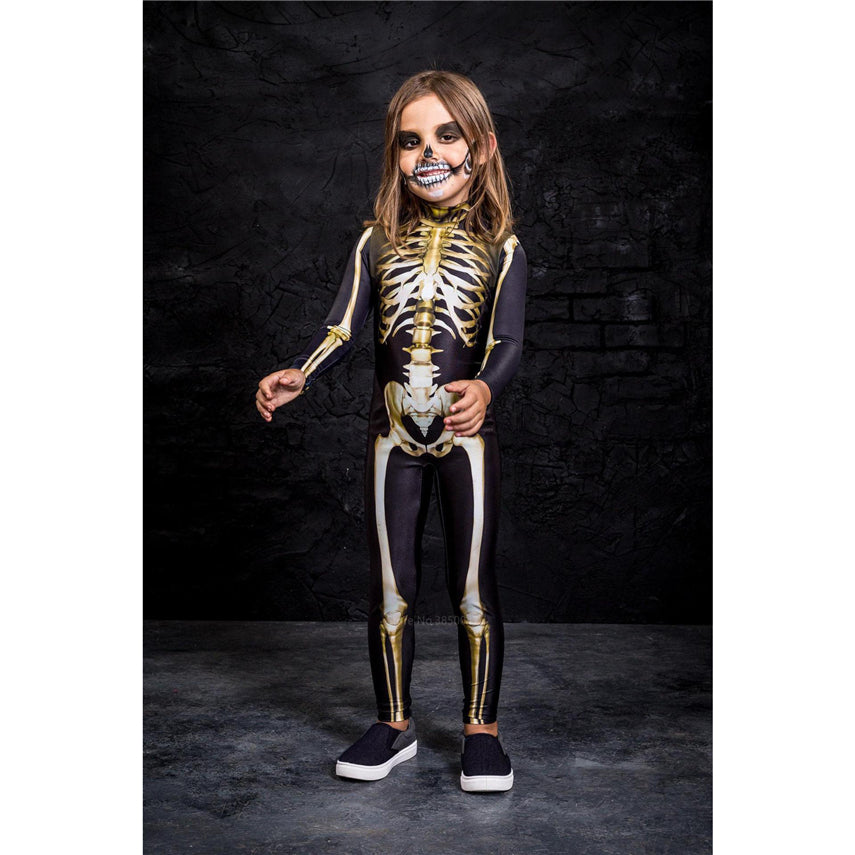 Kids' Skeleton Digital Printing Parent- Long-sleeved Jumpsuit - alternate view 7