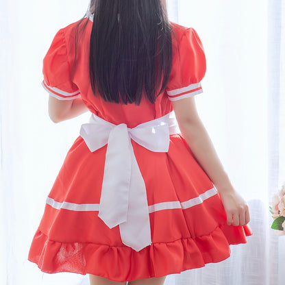 Maid Restaurant Maid Anime Costume Black and White Halloween - Costumes