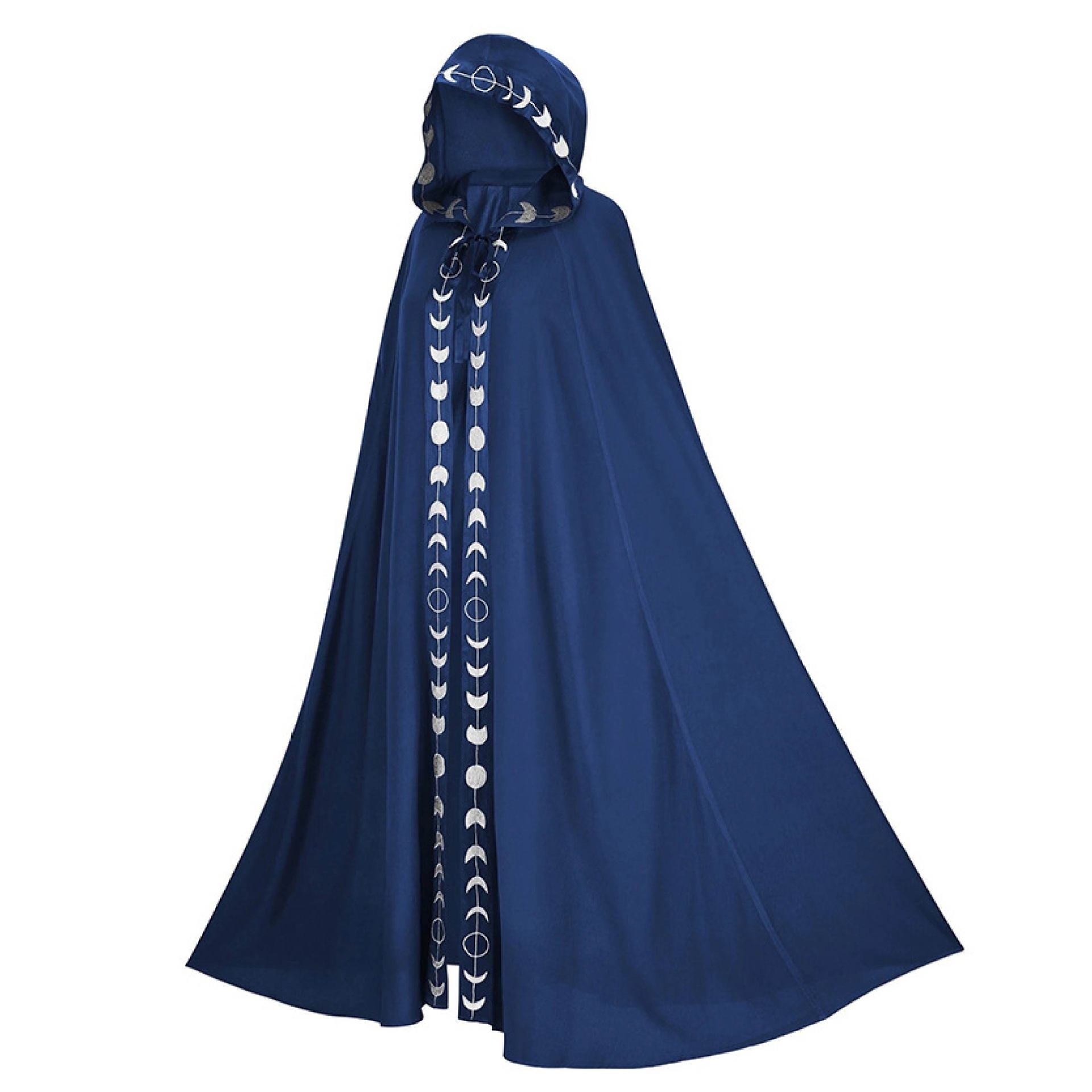 Hooded Cloak Medieval Renaissance 5 Color Printed Cloak - Discount Halloween City