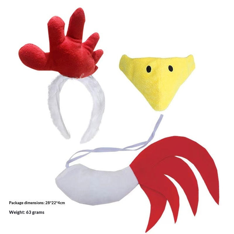 Thanksgiving Turkey Rooster Headband Set - alternate view 12
