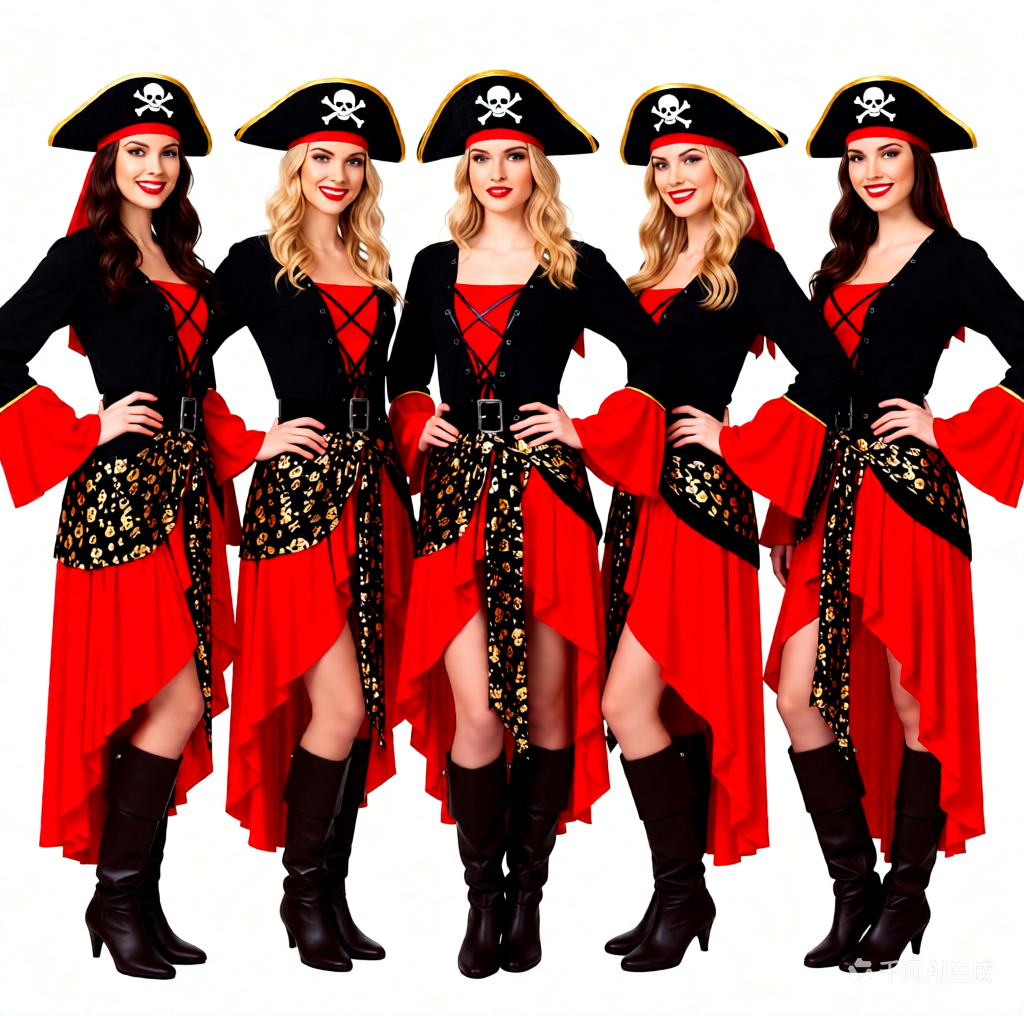 Plus-size Women's Pirate Costume for Halloween European and - Discount Halloween City