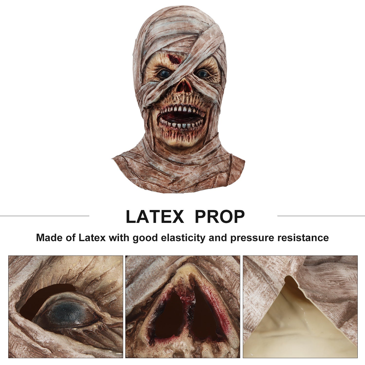 Halloween Mask Horror Decoration Mummy - Discount Halloween City