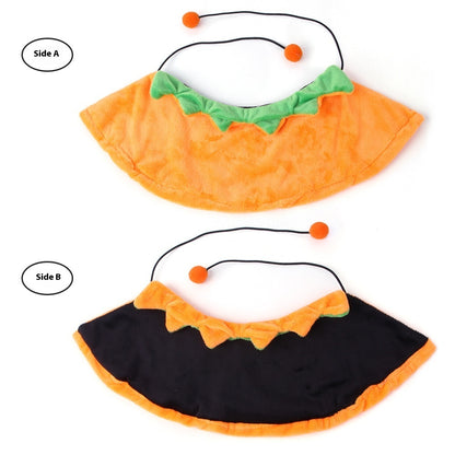 Halloween Pumpkin Double-sided Dog Cloak Cat Ornaments - Discount Halloween City