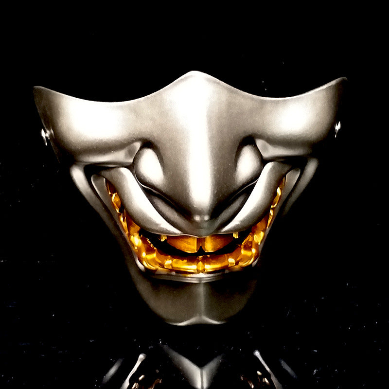 Halloween Prajna Mask Half Face Resin Horror Tactics - Discount Halloween City
