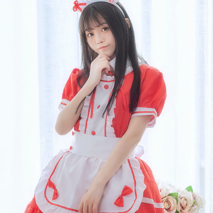 Maid Restaurant Maid Anime Costume Black and White Halloween - Costumes