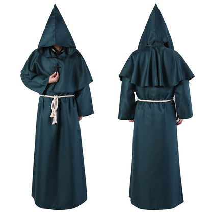 Halloween Costume Medieval Friar Wizard Costume - Costumes