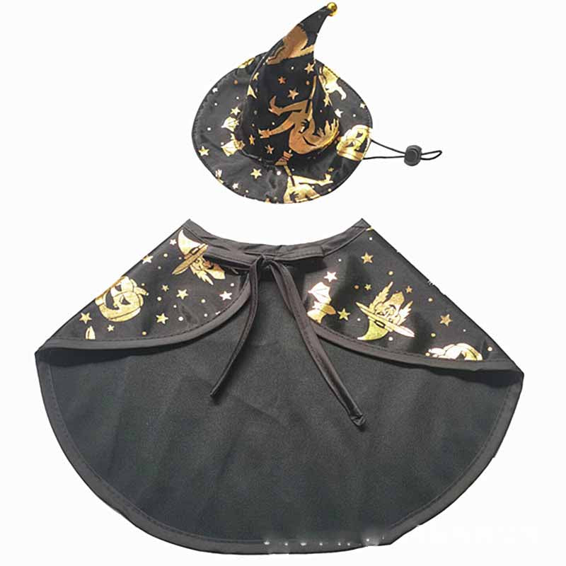 Pet Halloween Printed Wizard Cloak Set Costume - product image 6