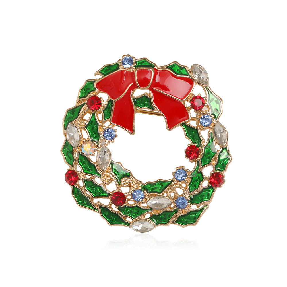 Halloween Snowman Christmas Tree Corsage Alloy Dripping - Costumes