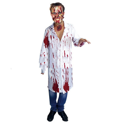 Men's Costume Adult with Blood Doctor Nurse - alternate view 3