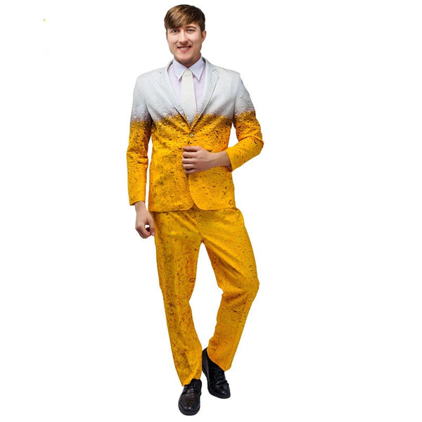 Adult Men's Carnival Beer Suit Stage Wear Performance Costume and Accessories Halloween - Discount Halloween City