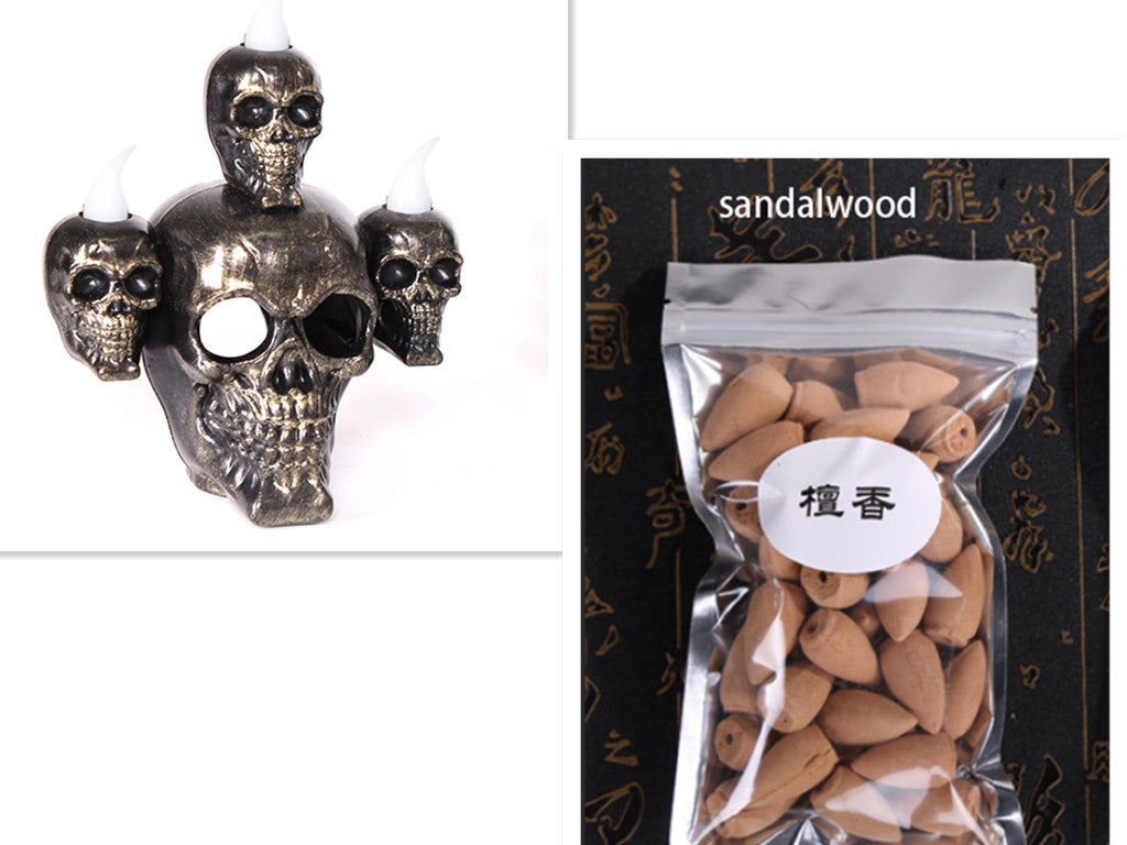 Halloween Decoration Skull with Lights Ornaments - Discount Halloween City