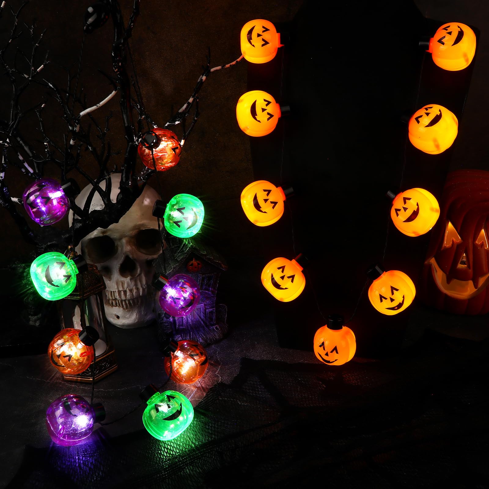 3-Piece Halloween Light Up Necklaces - Discount Halloween City